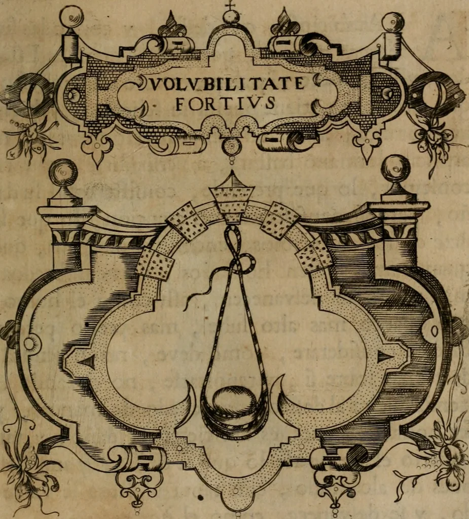 An illustration from Empresas morales, 1680, leaf 412