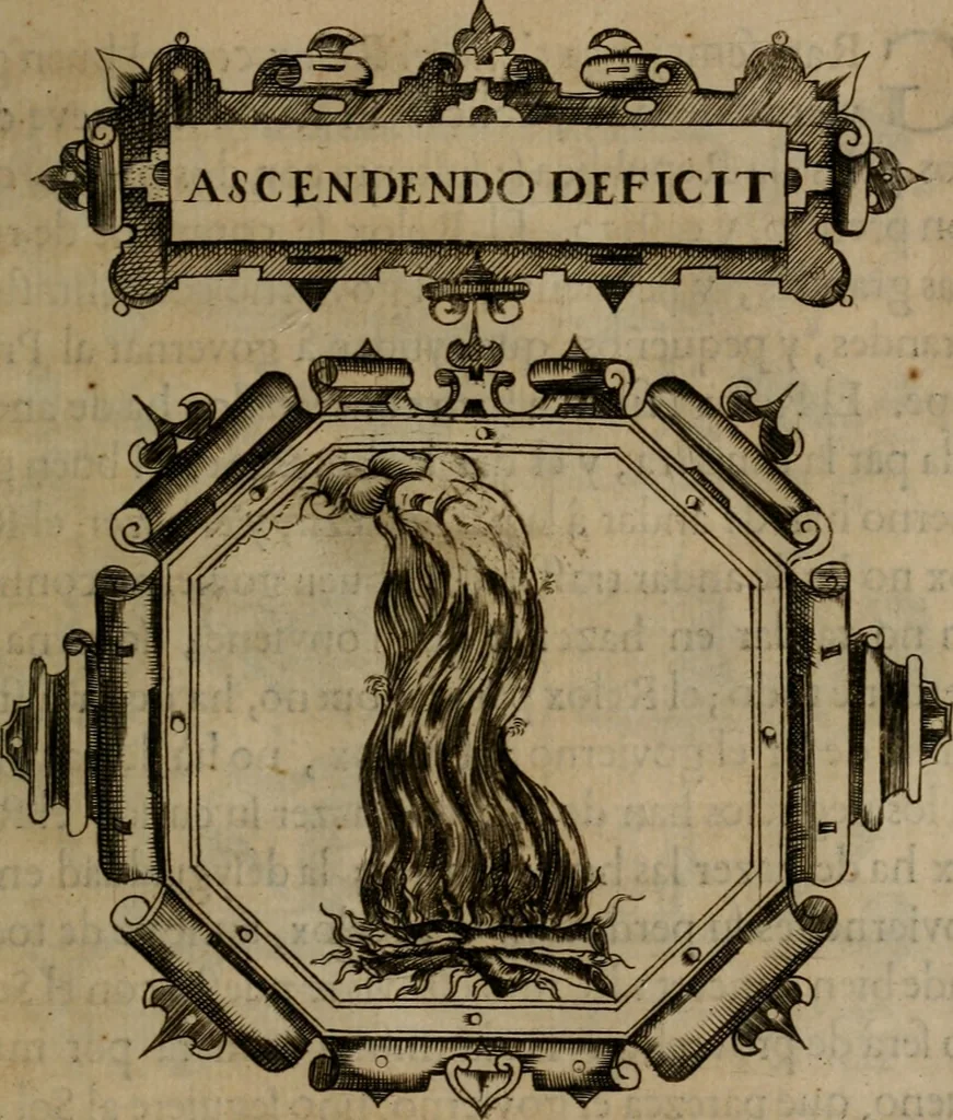 An illustration from Empresas morales, 1680, leaf 414