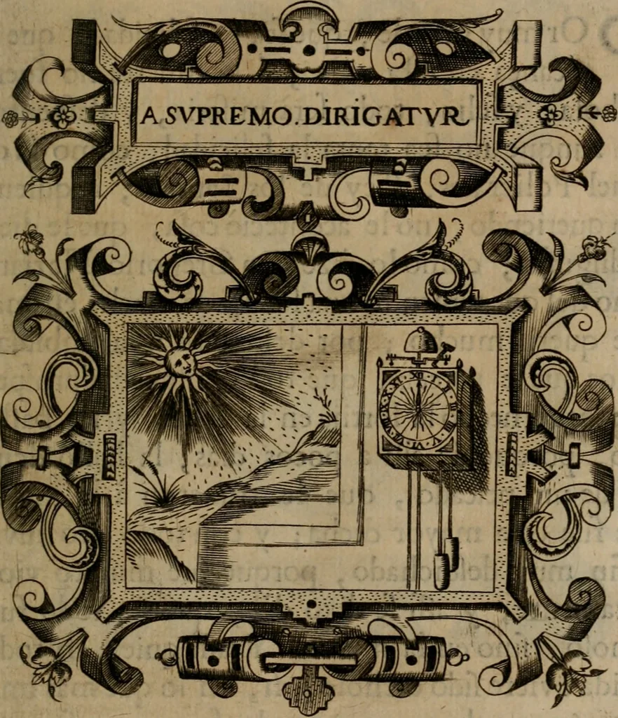 An illustration from Empresas morales, 1680, leaf 416