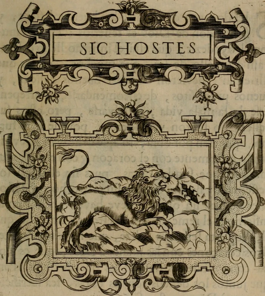 An illustration from Empresas morales, 1680, leaf 428