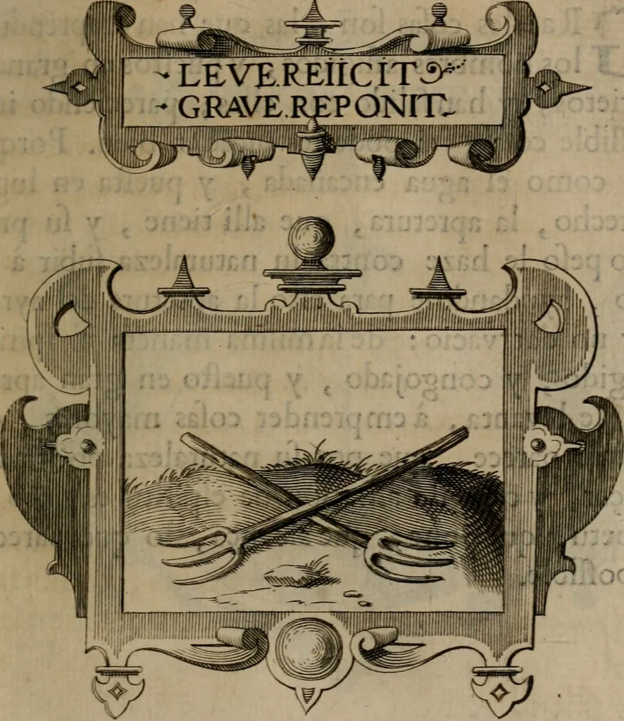 An illustration from Empresas morales, 1680, leaf 438
