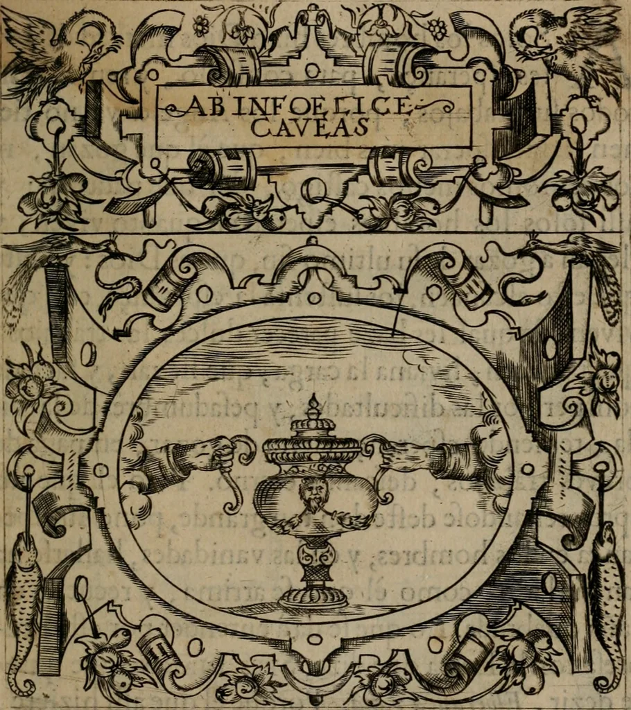 An illustration from Empresas morales, 1680, leaf 44