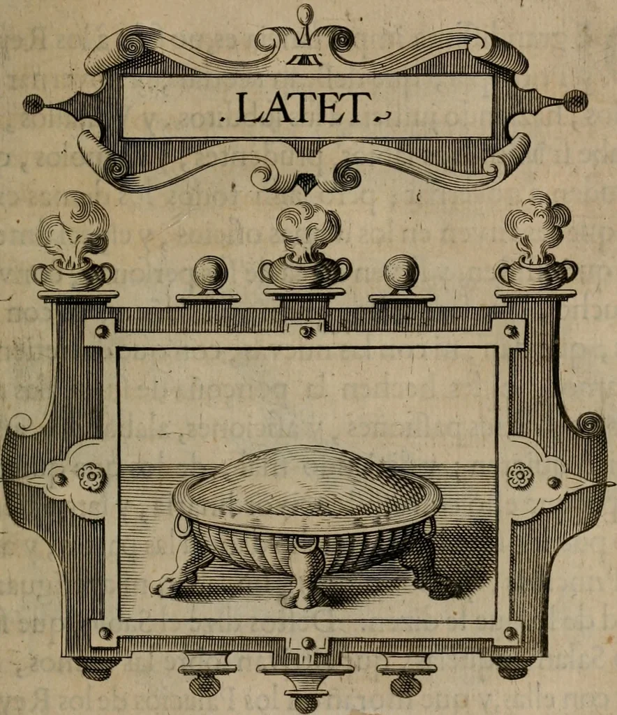 An illustration from Empresas morales, 1680, leaf 442
