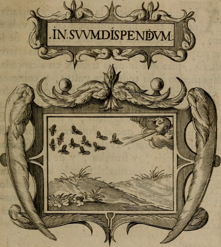An illustration from Empresas morales, 1680, leaf 456
