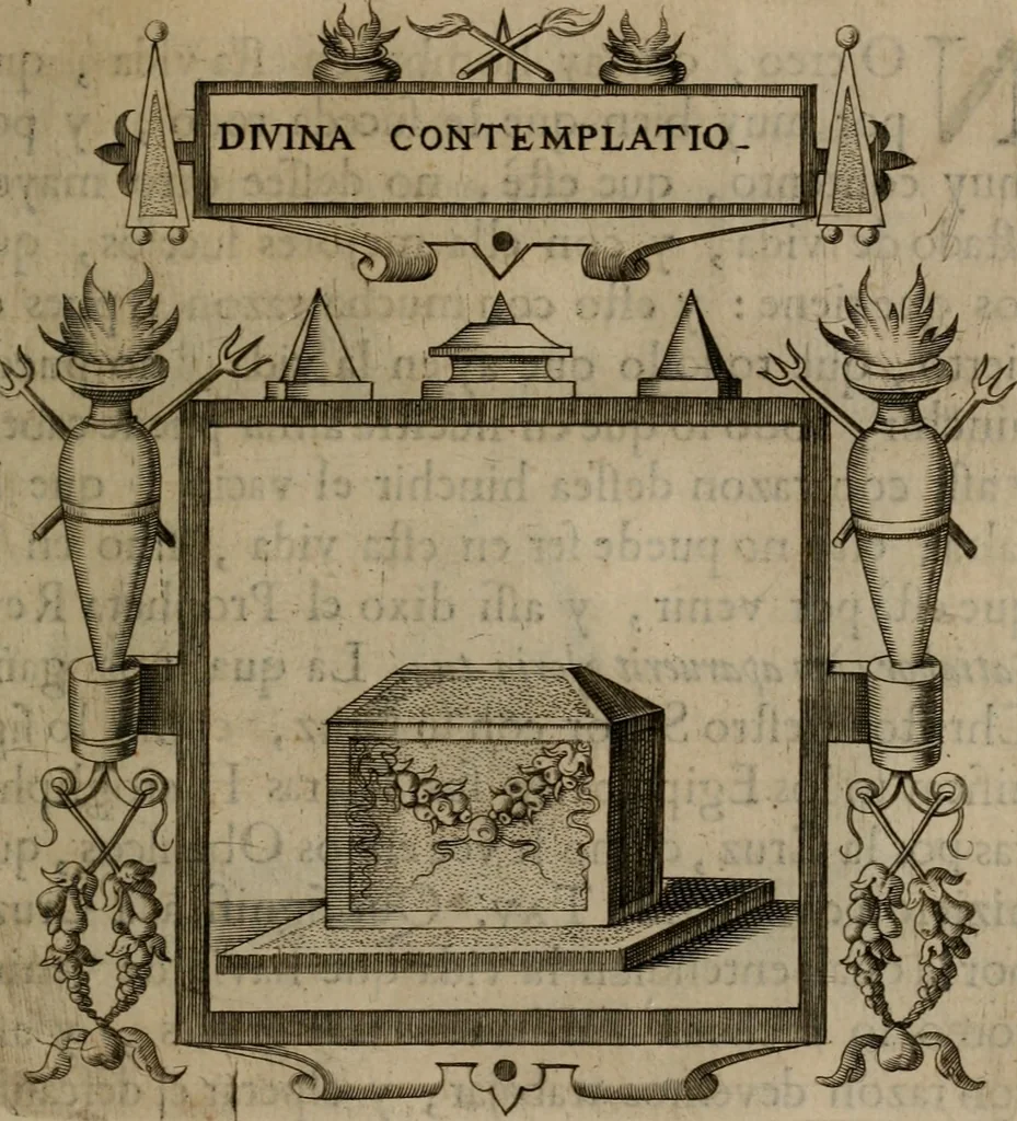 An illustration from Empresas morales, 1680, leaf 458