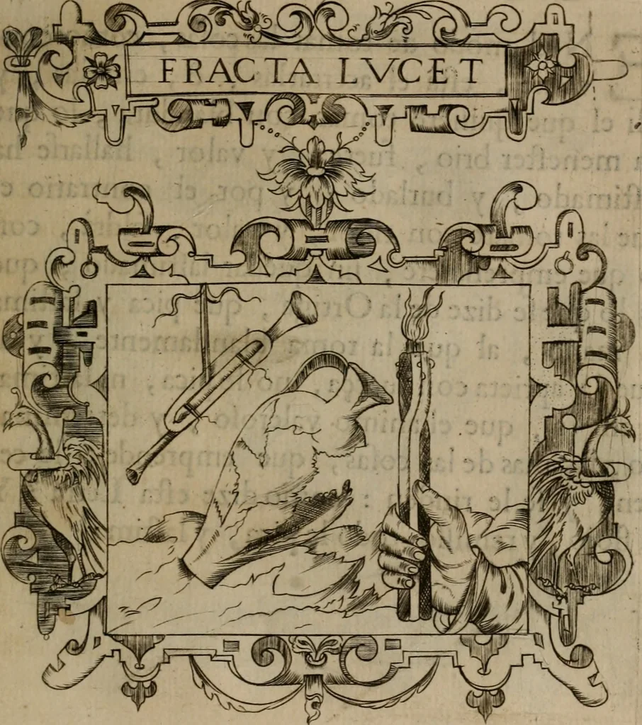 An illustration from Empresas morales, 1680, leaf 464