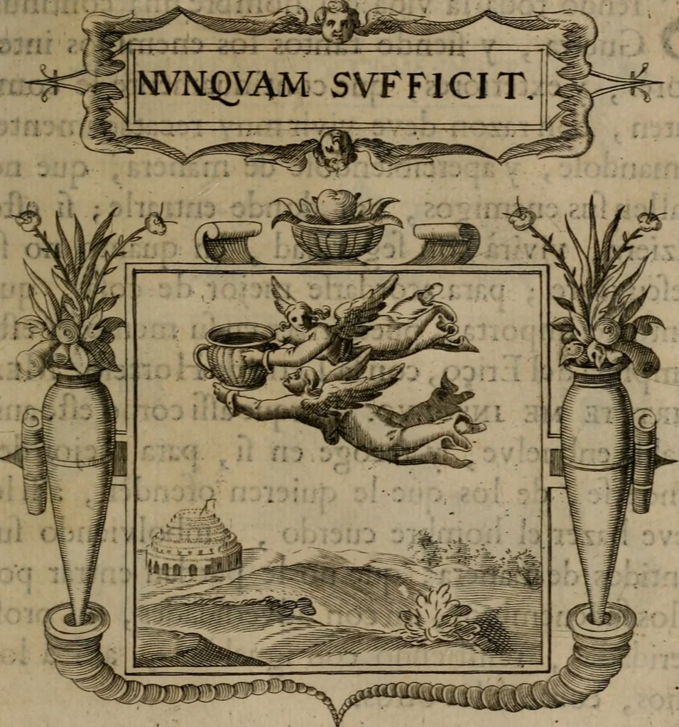 An illustration from Empresas morales, 1680, leaf 468