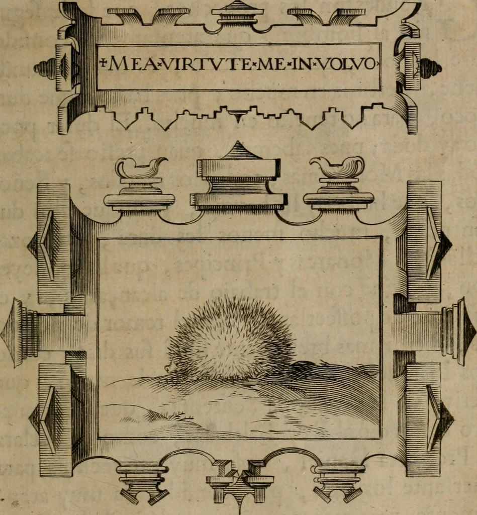 An illustration from Empresas morales, 1680, leaf 470