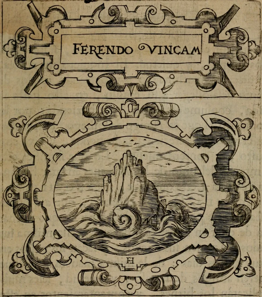 An illustration from Empresas morales, 1680, leaf 50