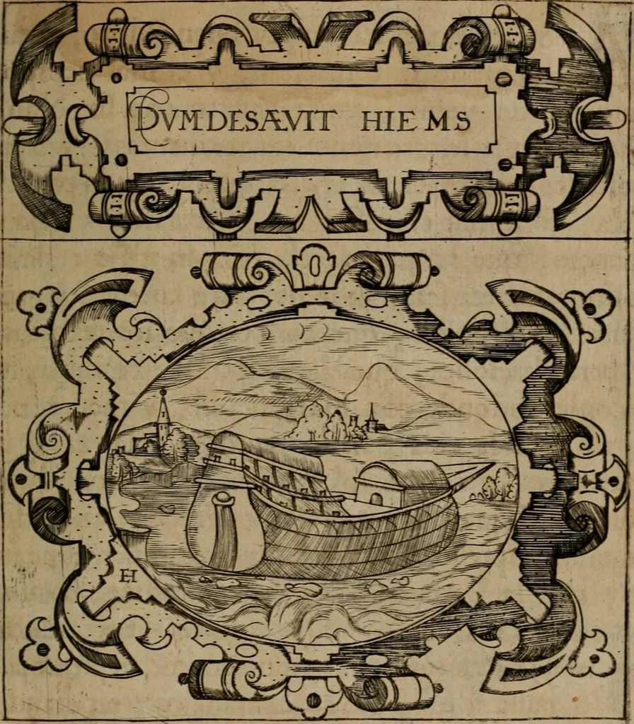 An illustration from Empresas morales, 1680, leaf 64