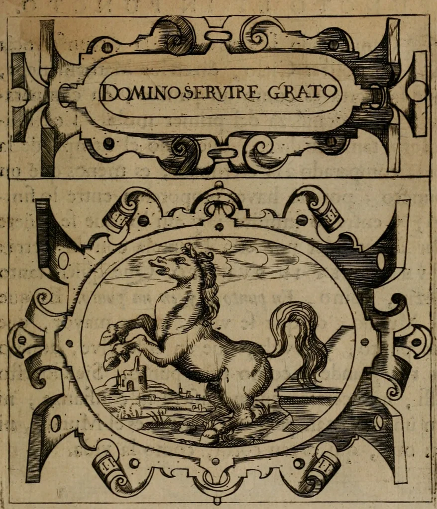 An illustration from Empresas morales, 1680, leaf 66