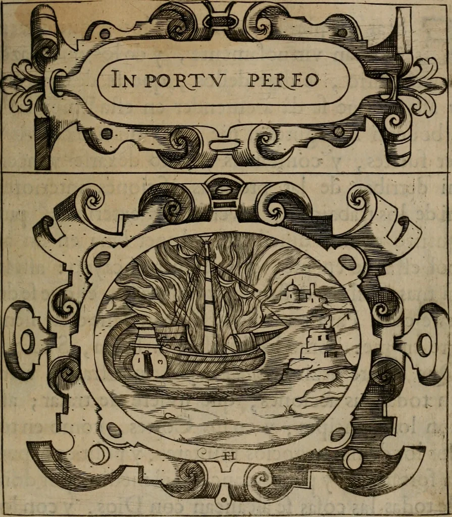 An illustration from Empresas morales, 1680, leaf 70