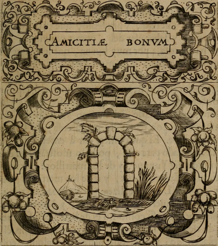 An illustration from Empresas morales, 1680, leaf 86