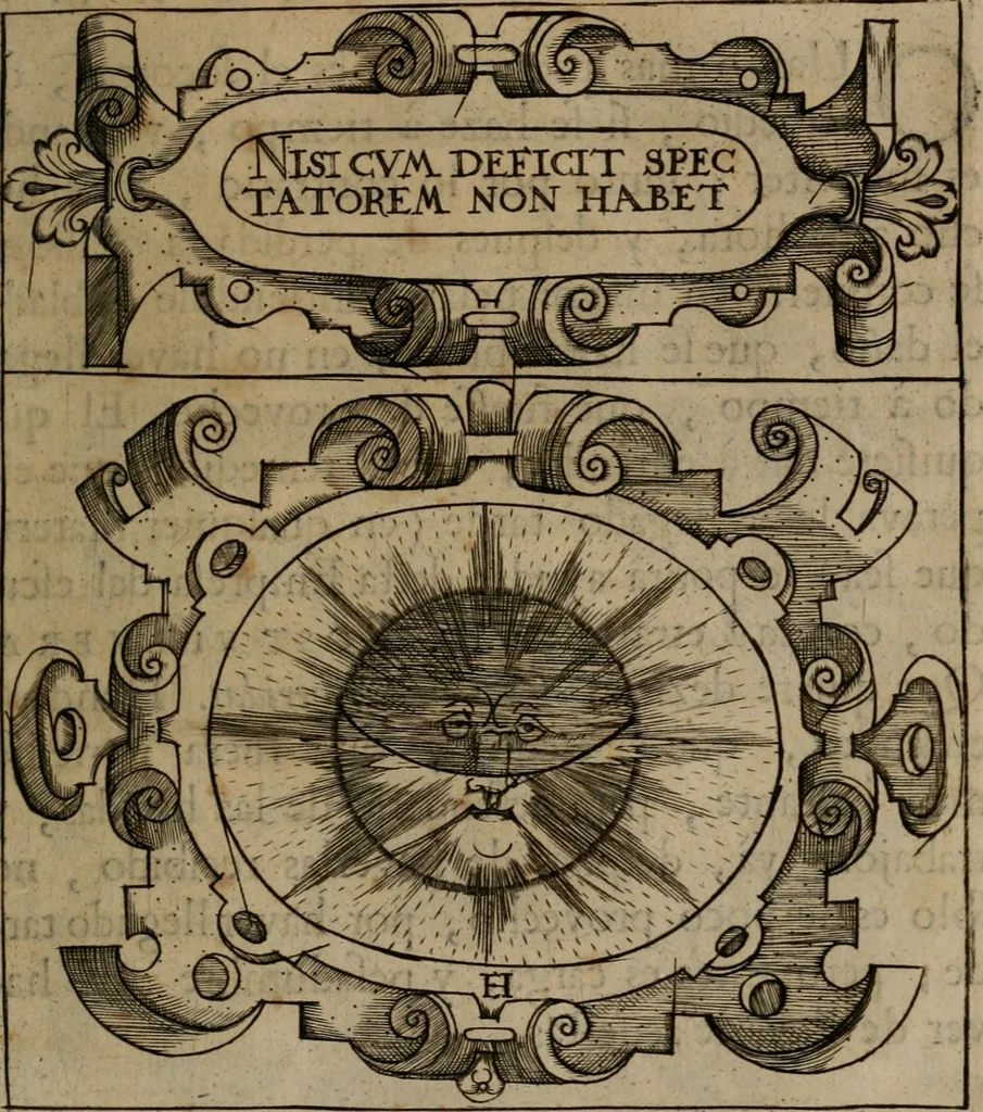 An illustration from Empresas morales, 1680, leaf 90