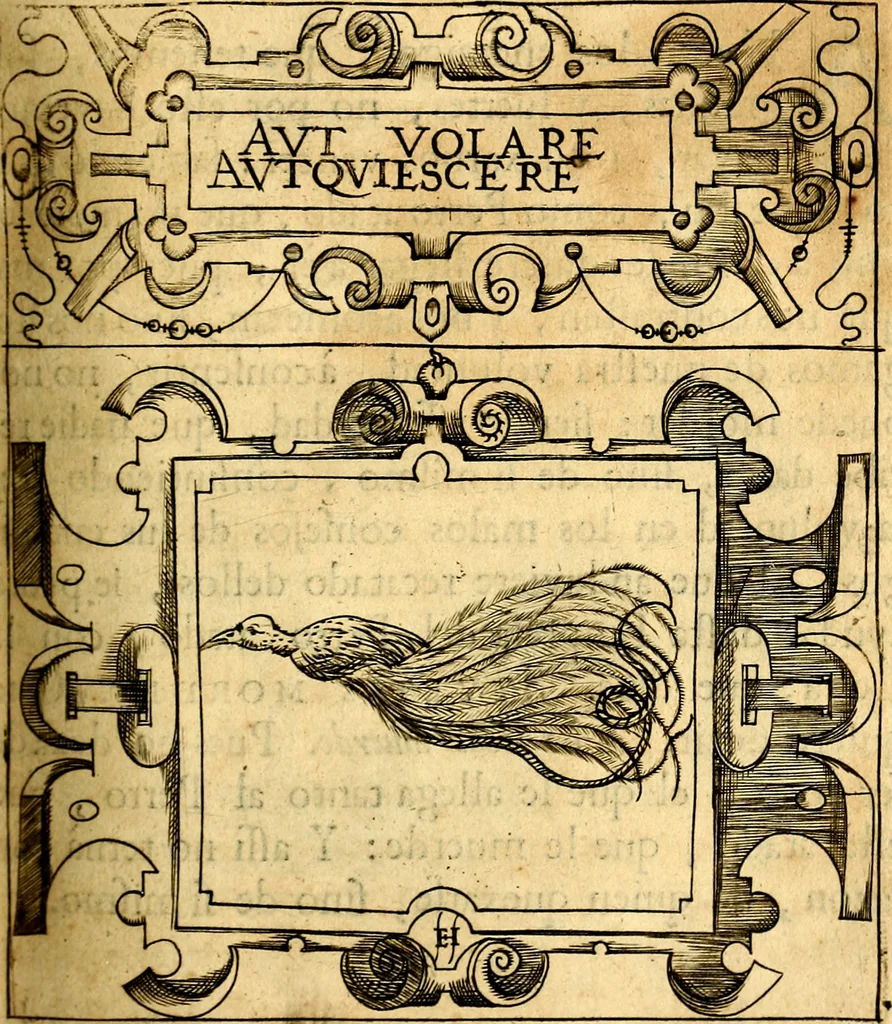An illustration from Empresas Morales...Sacalas a lvz el doctor don Francisco de Borja.., 1680, leaf 114