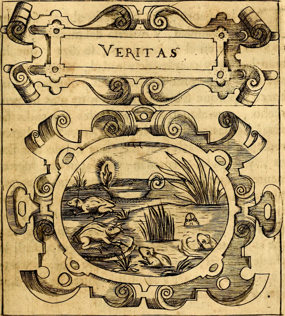 An illustration from Empresas Morales...Sacalas a lvz el doctor don Francisco de Borja.., 1680, leaf 140