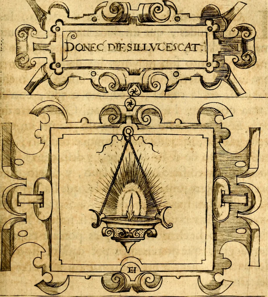 An illustration from Empresas Morales...Sacalas a lvz el doctor don Francisco de Borja.., 1680, leaf 146