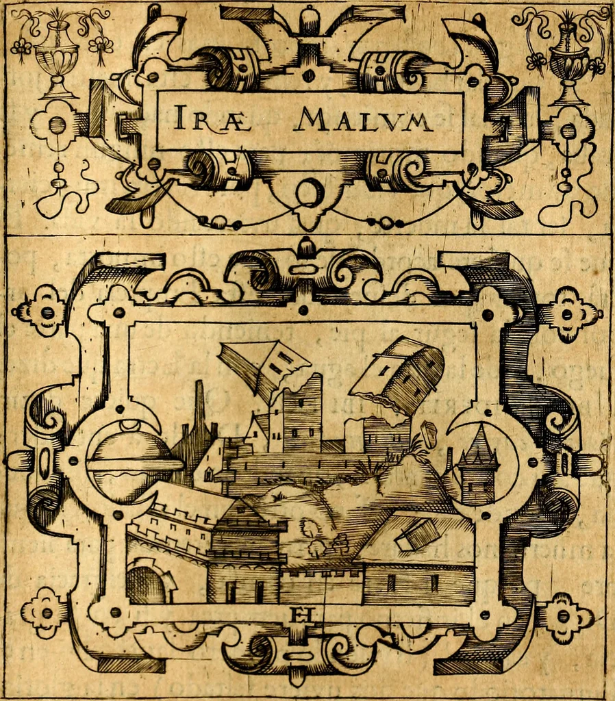 An illustration from Empresas Morales...Sacalas a lvz el doctor don Francisco de Borja.., 1680, leaf 148