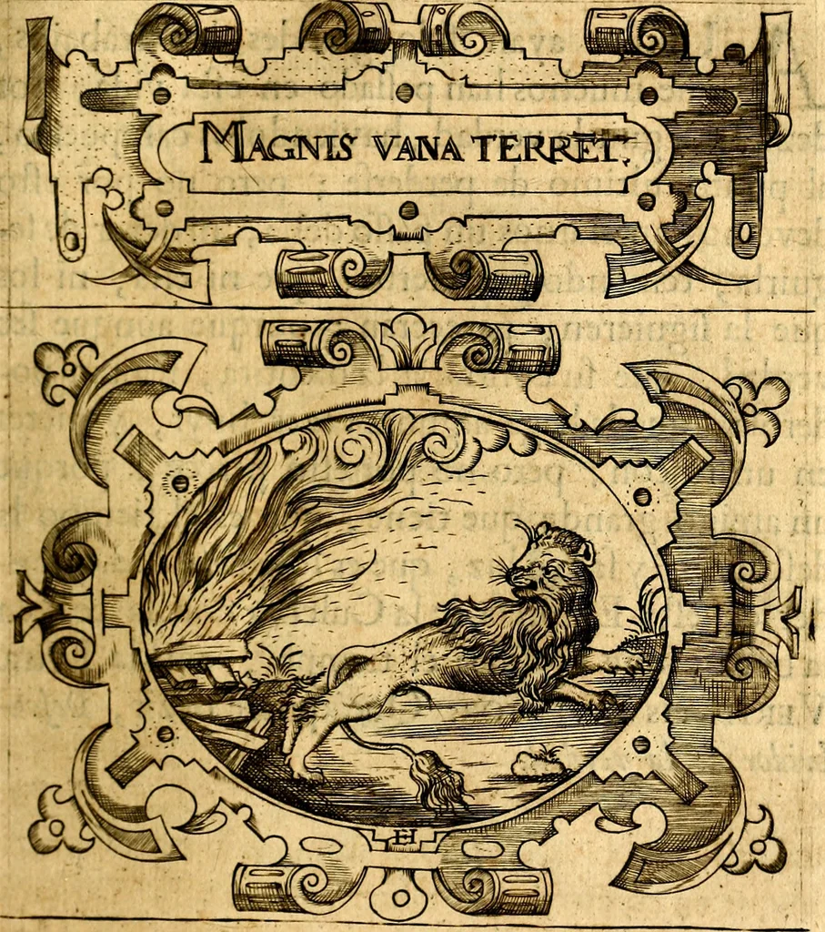 An illustration from Empresas Morales...Sacalas a lvz el doctor don Francisco de Borja.., 1680, leaf 184