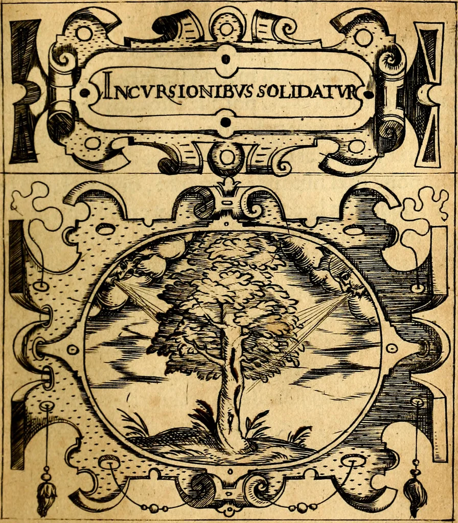 An illustration from Empresas Morales...Sacalas a lvz el doctor don Francisco de Borja.., 1680, leaf 200