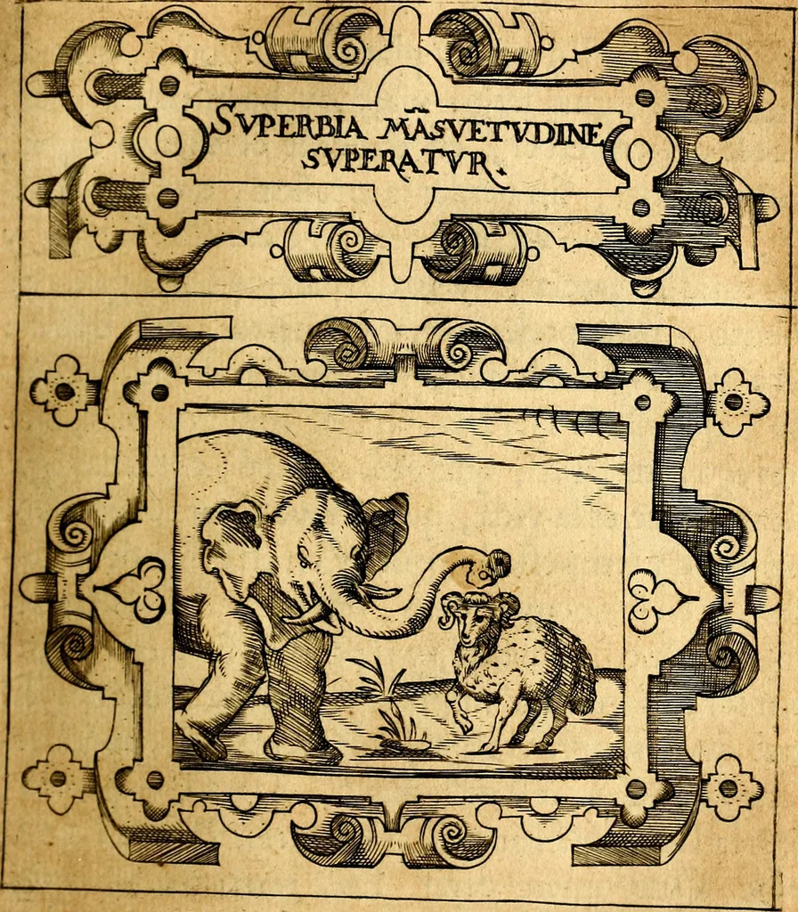 An illustration from Empresas Morales...Sacalas a lvz el doctor don Francisco de Borja.., 1680, leaf 202