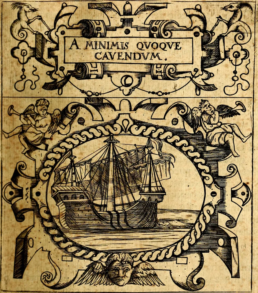An illustration from Empresas Morales...Sacalas a lvz el doctor don Francisco de Borja.., 1680, leaf 208