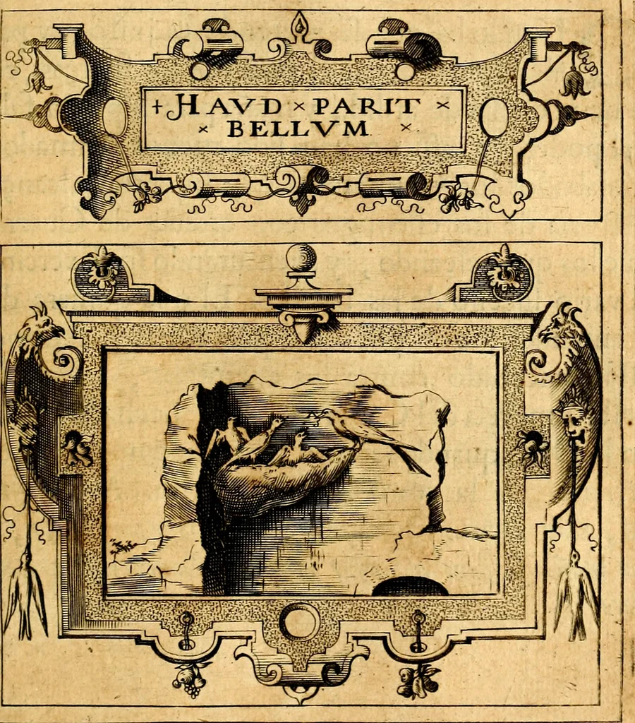An illustration from Empresas Morales...Sacalas a lvz el doctor don Francisco de Borja.., 1680, leaf 228