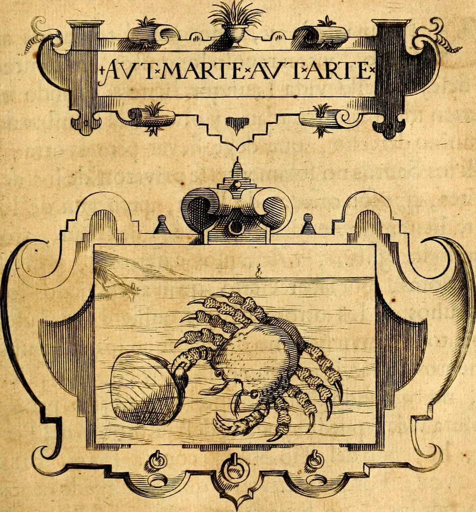 An illustration from Empresas Morales...Sacalas a lvz el doctor don Francisco de Borja.., 1680, leaf 230