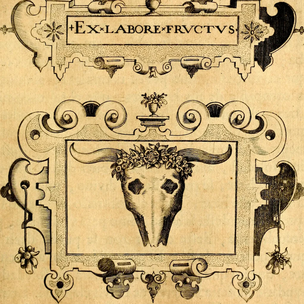 An illustration from Empresas Morales...Sacalas a lvz el doctor don Francisco de Borja.., 1680, leaf 242