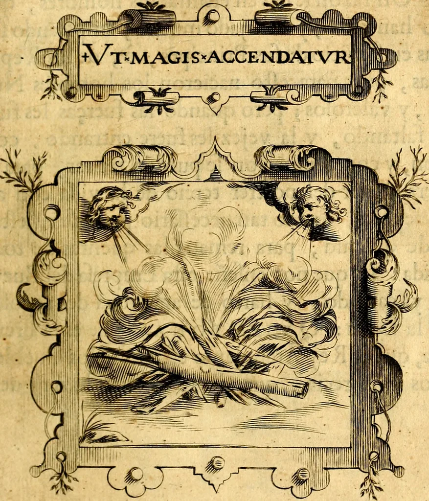 An illustration from Empresas Morales...Sacalas a lvz el doctor don Francisco de Borja.., 1680, leaf 264