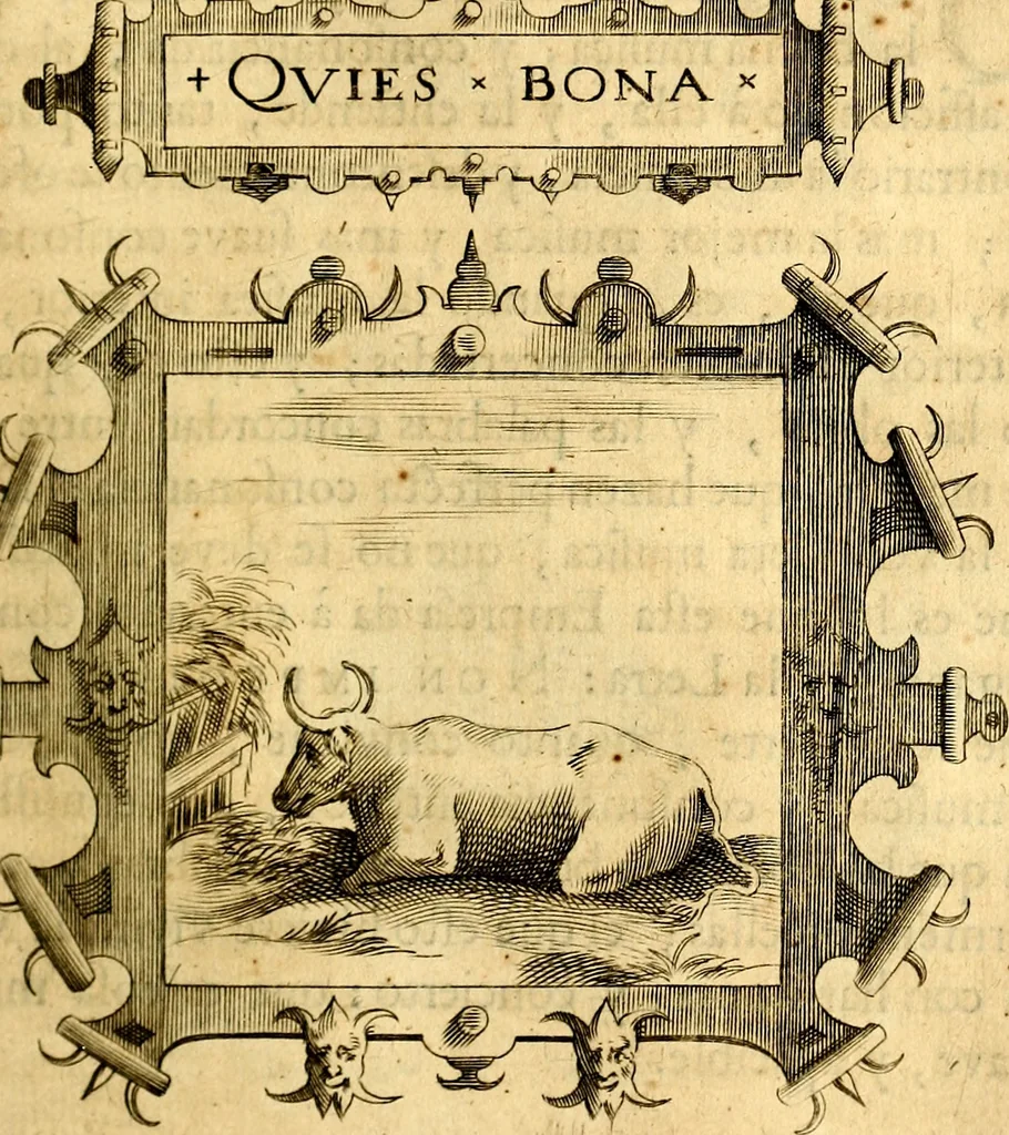An illustration from Empresas Morales...Sacalas a lvz el doctor don Francisco de Borja.., 1680, leaf 266