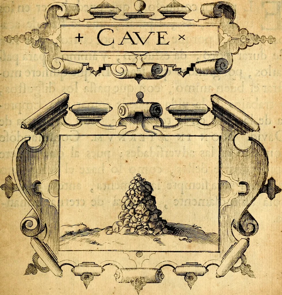 An illustration from Empresas Morales...Sacalas a lvz el doctor don Francisco de Borja.., 1680, leaf 300