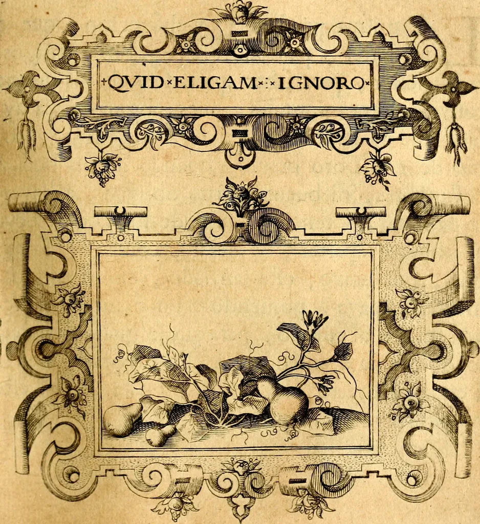 An illustration from Empresas Morales...Sacalas a lvz el doctor don Francisco de Borja.., 1680, leaf 312