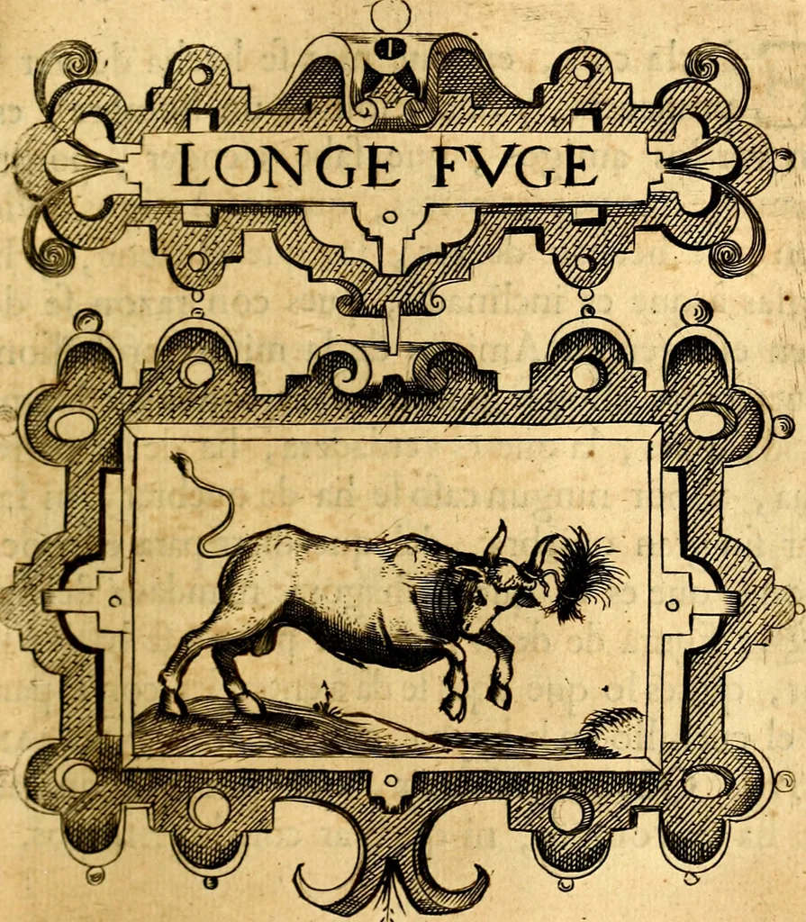 An illustration from Empresas Morales...Sacalas a lvz el doctor don Francisco de Borja.., 1680, leaf 314