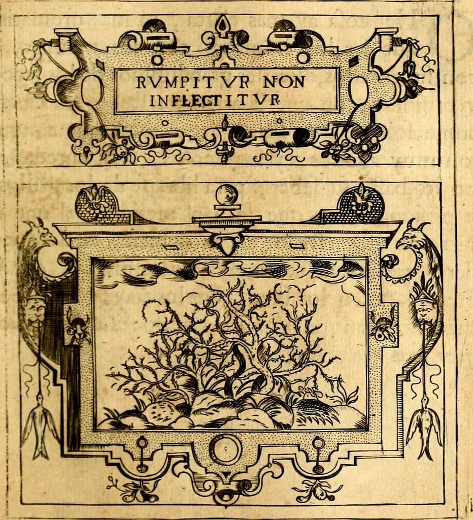 An illustration from Empresas Morales...Sacalas a lvz el doctor don Francisco de Borja.., 1680, leaf 318