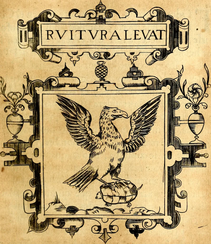 An illustration from Empresas Morales...Sacalas a lvz el doctor don Francisco de Borja.., 1680, leaf 324