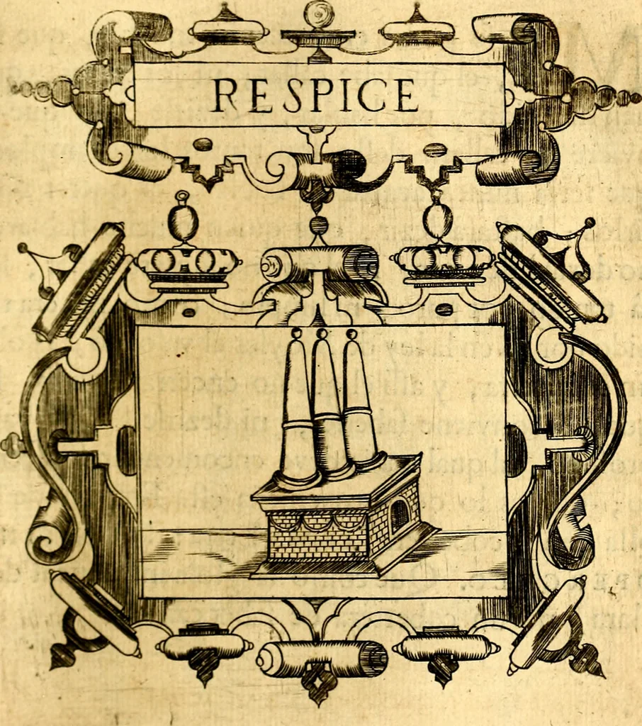 An illustration from Empresas Morales...Sacalas a lvz el doctor don Francisco de Borja.., 1680, leaf 332