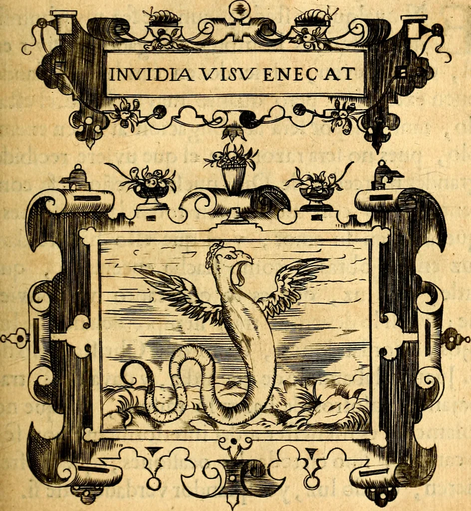 An illustration from Empresas Morales...Sacalas a lvz el doctor don Francisco de Borja.., 1680, leaf 366