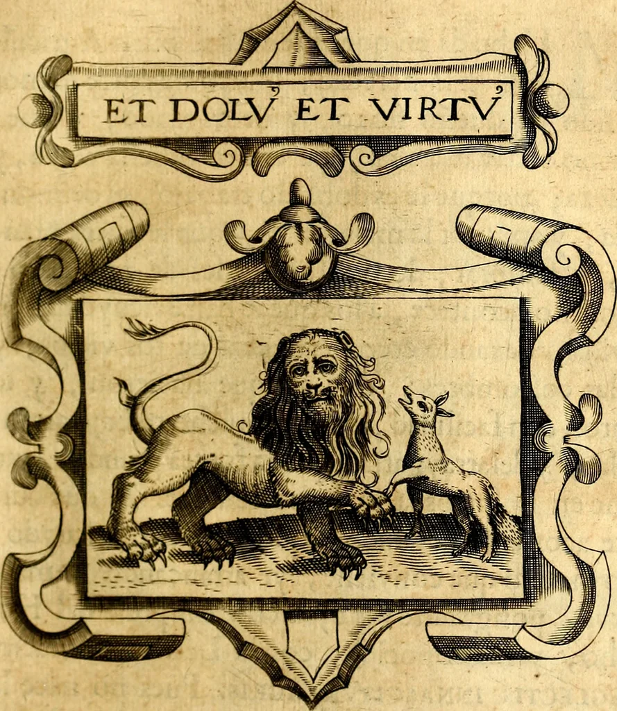 An illustration from Empresas Morales...Sacalas a lvz el doctor don Francisco de Borja.., 1680, leaf 376