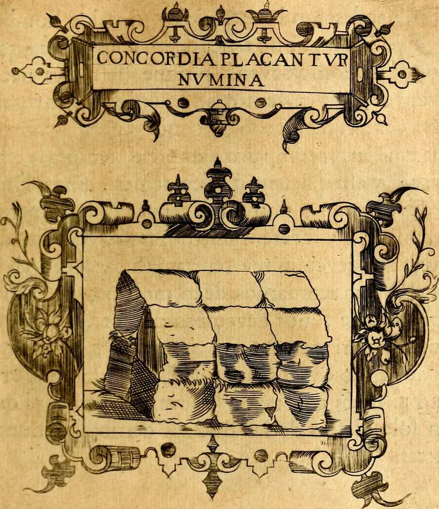 An illustration from Empresas Morales...Sacalas a lvz el doctor don Francisco de Borja.., 1680, leaf 386