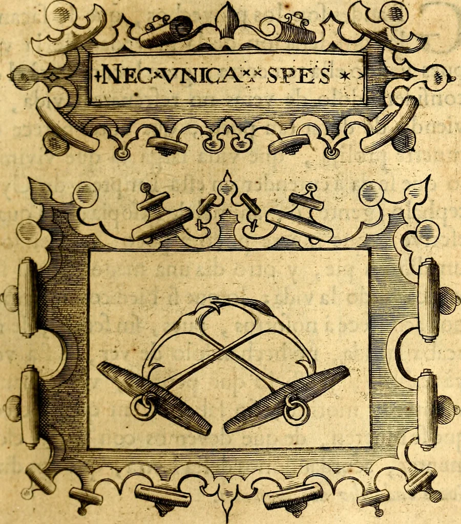 An illustration from Empresas Morales...Sacalas a lvz el doctor don Francisco de Borja.., 1680, leaf 402