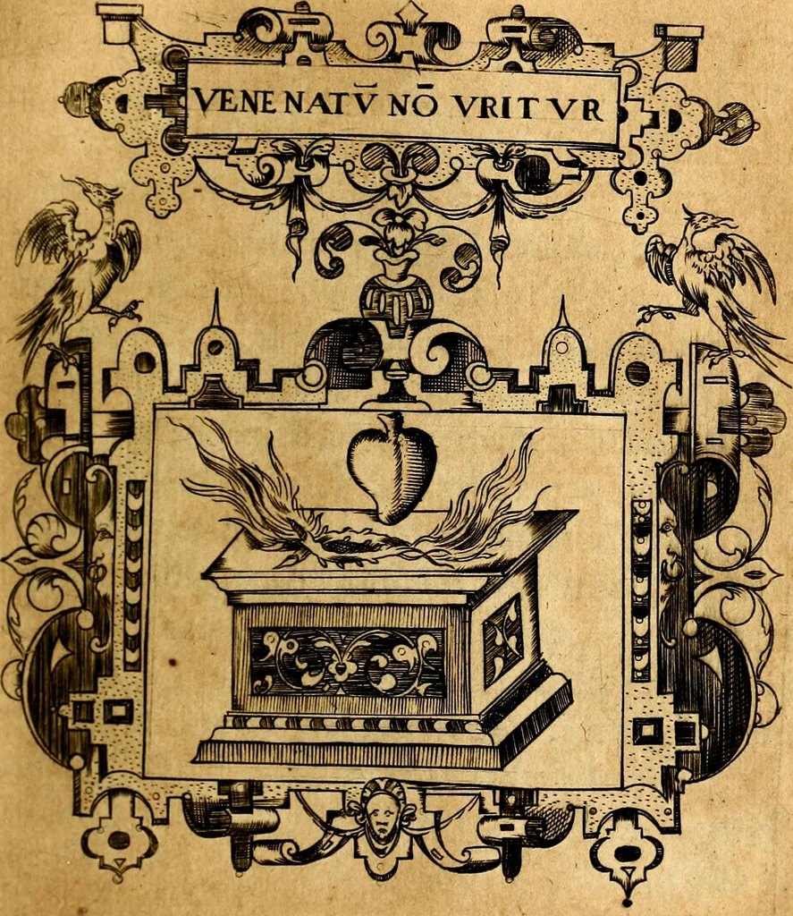 An illustration from Empresas Morales...Sacalas a lvz el doctor don Francisco de Borja.., 1680, leaf 420