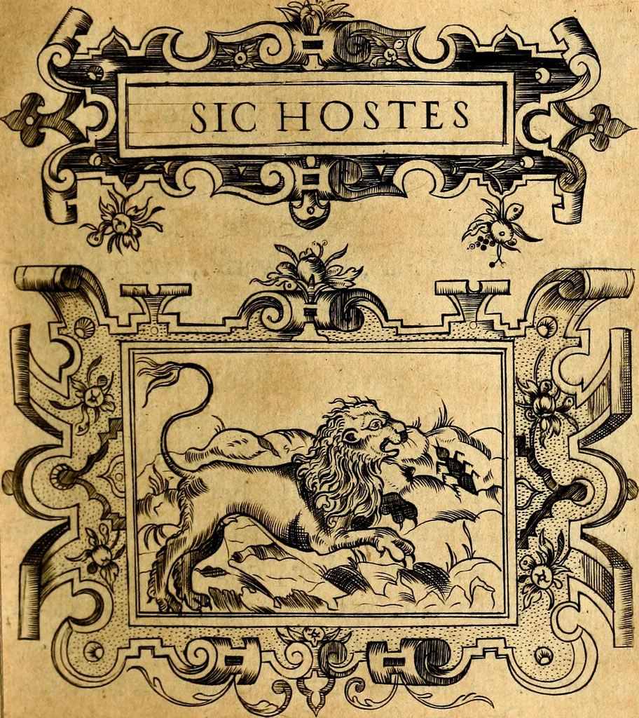 An illustration from Empresas Morales...Sacalas a lvz el doctor don Francisco de Borja.., 1680, leaf 424