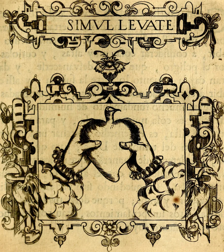An illustration from Empresas Morales...Sacalas a lvz el doctor don Francisco de Borja.., 1680, leaf 426