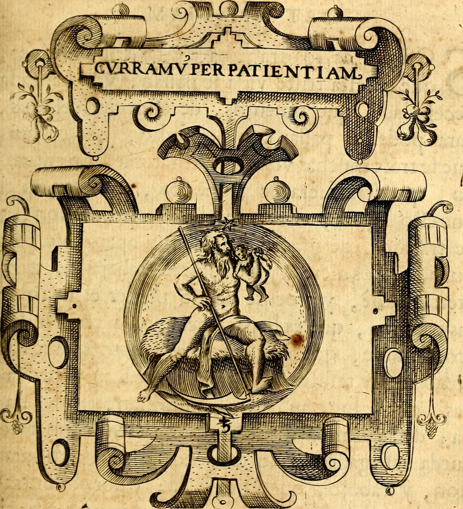 An illustration from Empresas Morales...Sacalas a lvz el doctor don Francisco de Borja.., 1680, leaf 444