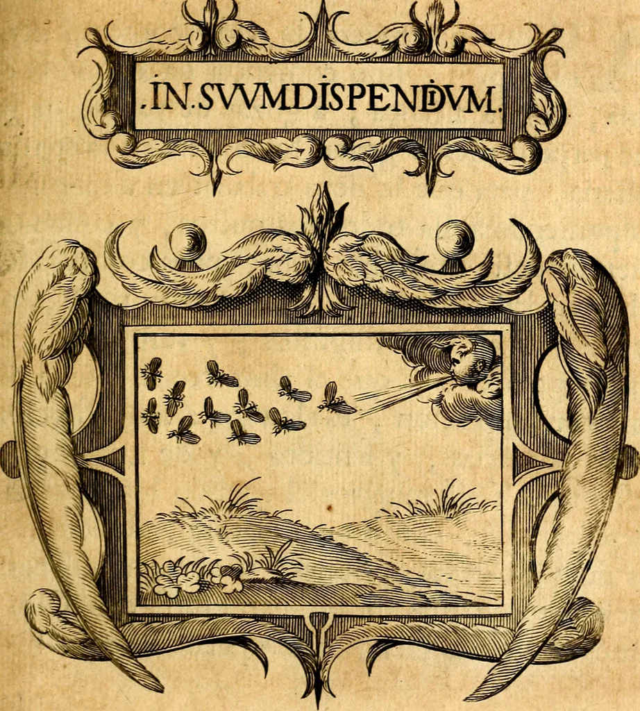 An illustration from Empresas Morales...Sacalas a lvz el doctor don Francisco de Borja.., 1680, leaf 452
