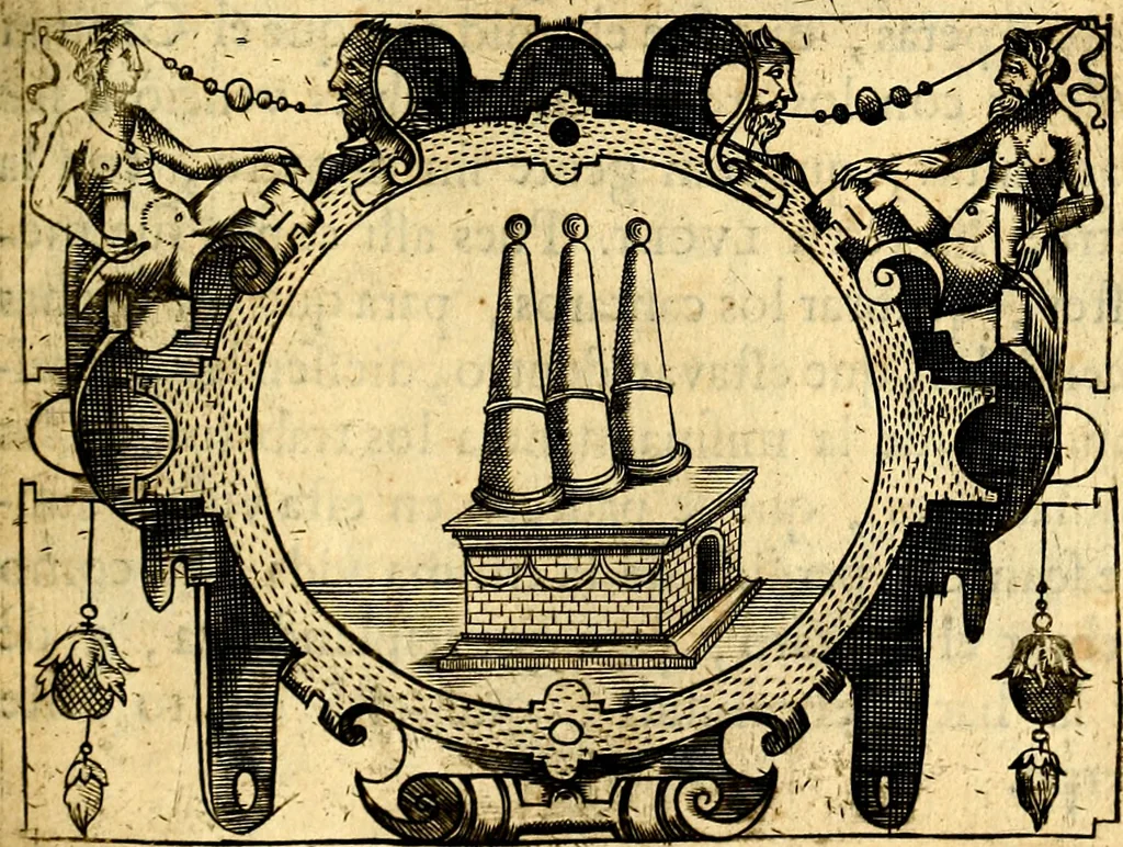 An illustration from Empresas Morales...Sacalas a lvz el doctor don Francisco de Borja.., 1680, leaf 458