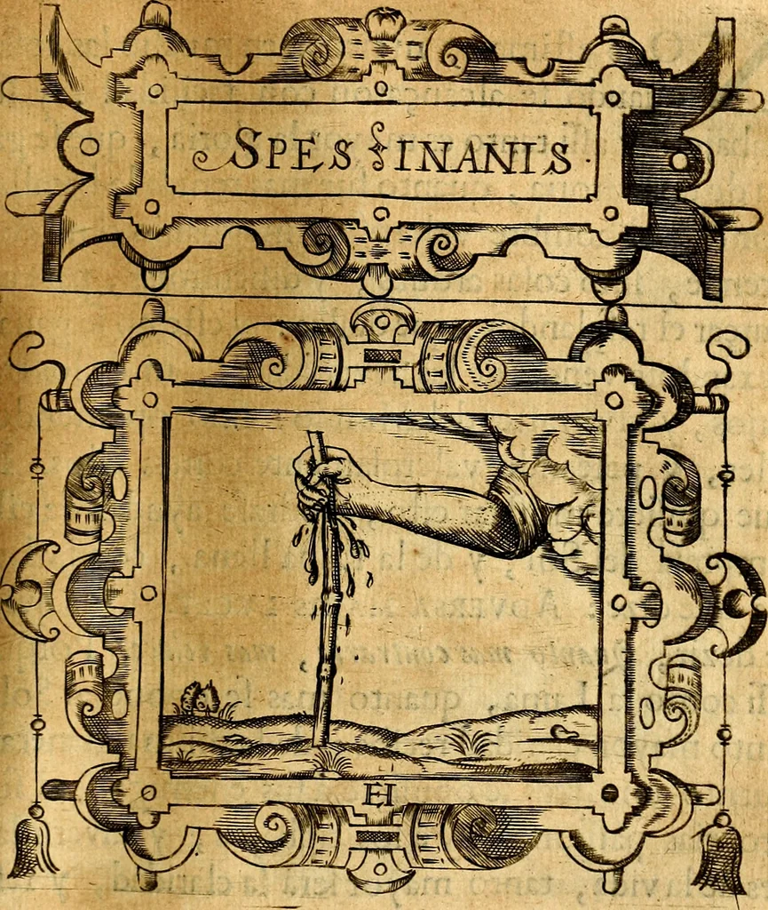 An illustration from Empresas Morales...Sacalas a lvz el doctor don Francisco de Borja.., 1680, leaf 46
