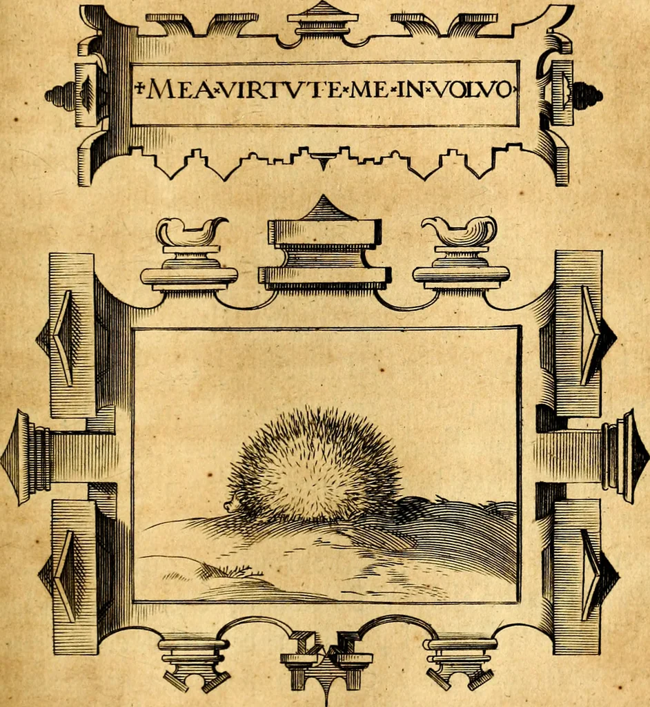 An illustration from Empresas Morales...Sacalas a lvz el doctor don Francisco de Borja.., 1680, leaf 466
