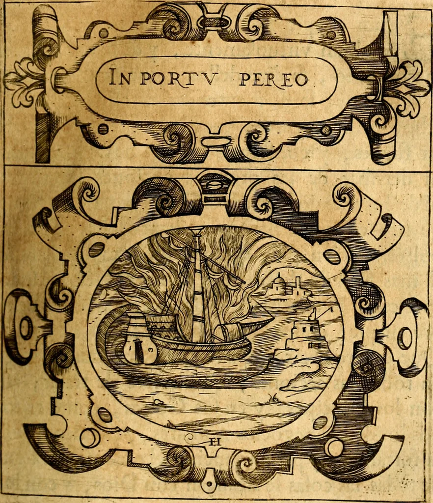 An illustration from Empresas Morales...Sacalas a lvz el doctor don Francisco de Borja.., 1680, leaf 70